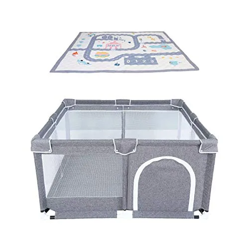 Lauf- & Spielgitter Grau von Star Ibaby