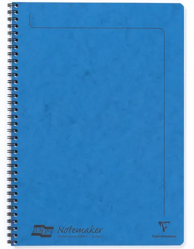 CLAIREFONTAINE Europa A4, liniert, 60 Blatt, blau
