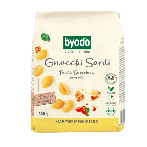 BYODO Bio Gnocchi Sardi semola 500g