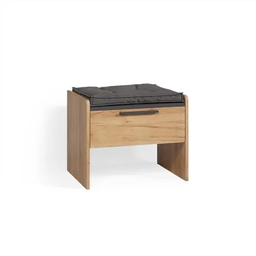 Livinity Esszimmerbank Tiberio, Sandeiche, 53.5 x 41.1 cm mit 1 Schublade - Vielseitige Esszimmerbank Tiberio in Sandeiche, ideal für gemütliche Essbereiche. Ergonomisches Design und hohe Stabilität sorgen für Komfort. Maße: 53,5 x 41,1 cm. Pflegeleichte Materialien und einfache Montage inklusive.