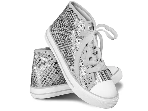 Think Jeck! Pailletten Schuhe Damen Glitzer Sneaker halbhoch (Silber, 38) - Glitzernde Pailletten-Sneaker für Damen, ideal für Partys und besondere Anlässe. Mit bunten Farben erhältlich, perfekt für Kostüme oder als modisches Highlight. Hochwertige Verarbeitung für optimalen Tragekomfort.