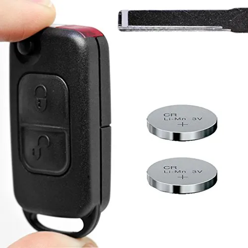 Klapp Schlüssel Gehäuse Funkschlüssel 2 Tasten HU44 W168