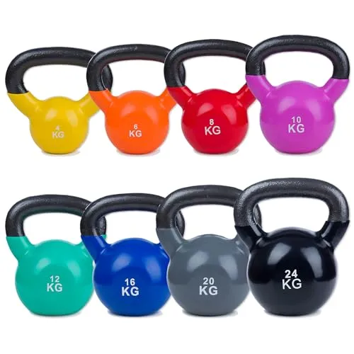 Sport-Thieme Kettlebell Vinyl 8 kg in rot von Sport-Thieme