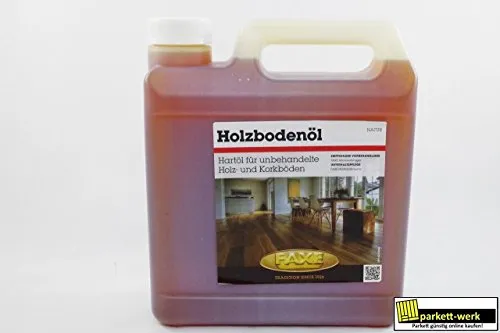 Faxe Holzbodenöl Natur 2,5 l - Hochwertiger Schutz für Holz - Holzöle: Faxe Holzbodenöl Natur 2,5 l bietet optimalen Schutz und Pflege für Ihren Holzboden, sorgt für eine natürliche Optik und Langlebigkeit.