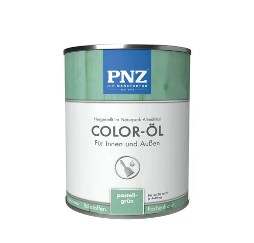 PNZ - Die Manufaktur Holzöl Color-Öl, farbenfroh, Renovierung oder Neuanstrich, Innen und Außen