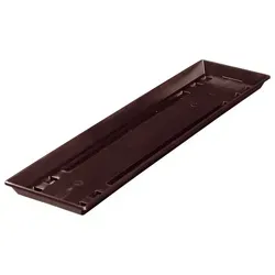 Geli Blumentopfuntersetzer Untersetzer STANDARD für Blumenkasten aus Kunststoff braun 50 cm