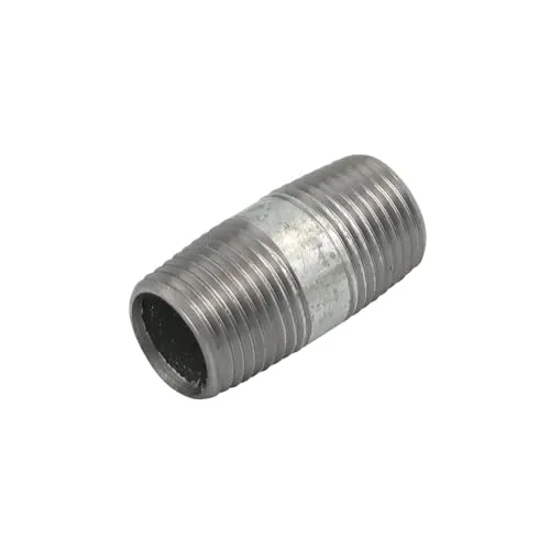 Stabilo-Sanitaer Rohrdoppelnippel 1/2 Zoll 21,3 x 40 mm DN15 Rohrnippel verzinkt Langnippel Gewindenippel Doppelnippel Nippel Gewinderohr