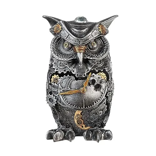 Casablanca Skulptur Steampunk Owl Eule Deko Kunstharz 37044 - Figuren, Skulpturen & Statuen: Moderne Steampunk Eule aus hochwertigem Polyresin, ideal für ein stilvolles Ambiente in jedem Raum.