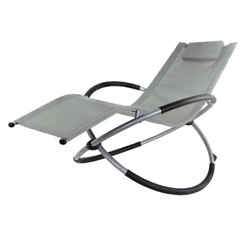 Kingpower Schaukelliege - Faltbare Gartenliege für Entspannung - Bequeme Schaukelliege für Balkon, Garten oder Pool. Ergonomisch, bis 150 kg belastbar, mit gepolsterten Armlehnen und platzsparend zusammenklappbar.