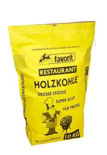 Restaurant Holzkohle (1,80€/kg) 10kg favorit® Laubholz Gastroholzkohle 9501002