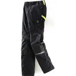 Bundhose Terrax Workwear Gr.52 schwarz/limette - Arbeits- & Schutzkleidung, strapazierfähige Berufshose aus Mischgewebe mit vielen praktischen Taschen für optimale Funktionalität