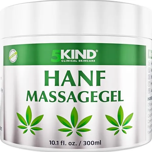 5kind Hochdosiertes Hanf-Aktivgel – Beruhigendes Schmerzgel für Gelenke und Muskeln - Gele zur Schmerzlinderung, ideal gegen Rückenschmerzen & Muskelkater. Hergestellt aus natürlichen Zutaten, zieht schnell ein und hinterlässt keine Rückstände.