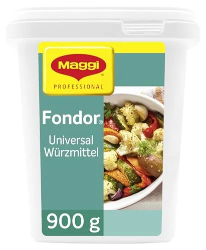 Maggi Professional Fondor Universal-Würzmittel 900g - Veganes Würzmittel für vielseitige Gerichte, mild im Geschmack und ideal zum Kochen und Abschmecken, ohne kennzeichnungspflichtige Allergene.