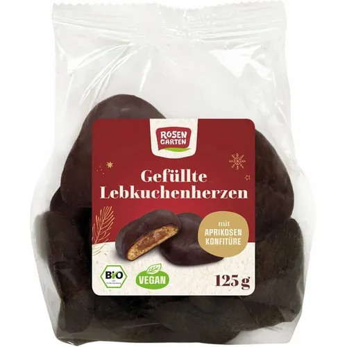 Rosengarten - Lebkuchenherzen gefüllt
