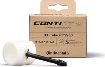 Continental TPU Presta 28´´ 60 mm Fahrradschlauch - Fahrradreifen, leichter und langlebiger Schlauch für optimalen Fahrkomfort und Pannenschutz.