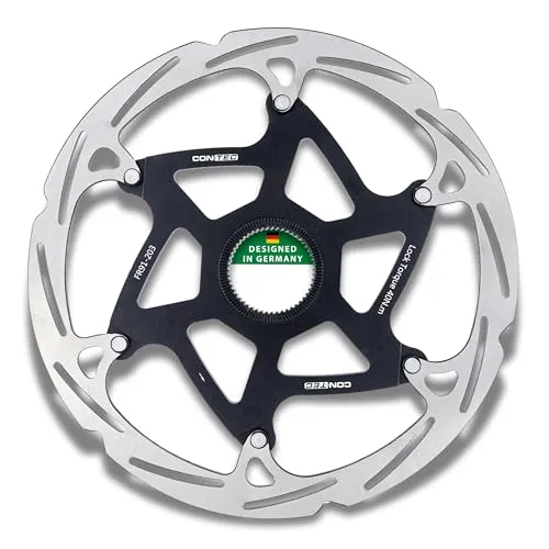 CONTEC Fahrrad-Bremsscheibe CDR-LW-CL 203mm - Bremsscheibe aus Edelstahl mit Aluminium-Spider für hohe Bremskraft und exzellente Hitzebeständigkeit. Ideal für Mountainbike, Rennrad und BMX. Schnelle Montage dank Center Lock.