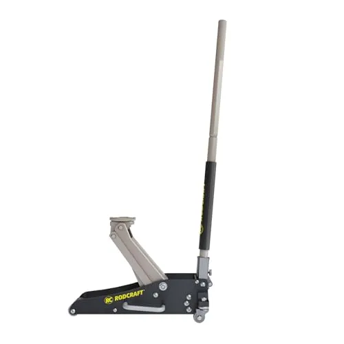 Rodcraft Rangierwagenheber RH136 - Hydraulischer Rangierwagenheber mit einer Tragkraft von 1,5 t, ideal für PKWs. Besonders niedrige Unterfahrhöhe und große Hubhöhe von 90-358 mm für vielseitige Anwendungen.