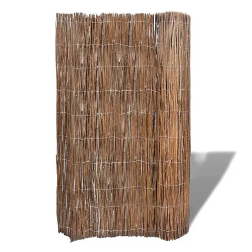 vidaXL Weidenzaun 300x100 cm - Metallzaun aus natürlicher Weide, ideal als Sichtschutz oder dekorative Begrenzung für Garten und Terrasse, langlebig und vielseitig einsetzbar.