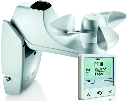 Somfy 1818317 Soliris Smoove Uno Pure White Kit - Hausautomatisierung / Smart Home, inkl. Wind- und Sonnensensor für automatisierte Steuerung und optimalen Komfort in Ihrem Zuhause.