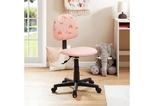 CARO-Möbel Drehstuhl Alpaca für Kinder in Pink in pink von CARO-Möbel
