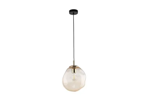 Hängeleuchte Bosta Rauchglas E27 in Bernstein Gold - Moderne Pendelleuchte für Innenräume, ideal für Wohnzimmer und Esszimmer, mit elegantem Rauchglas und einer maximalen Höhe von 175 cm, sorgt für stilvolle Akzente.