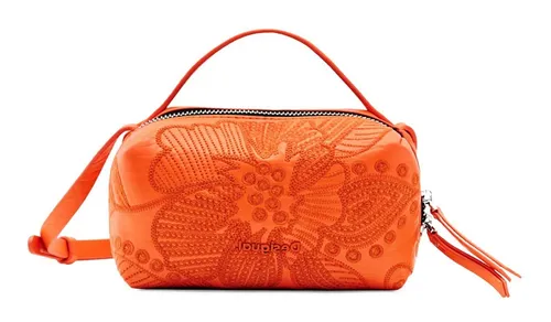 Desigual Women's Bag Alpha Detroit 7002 ORANGE - Damen-Henkeltaschen, stilvolle und farbenfrohe Tasche mit einzigartigem Design für jeden Anlass.