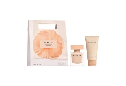 Narciso Rodriguez NARCISO Poudrée EdP 30ML + Body Lotion 50ml Duftset - Parfum Set Damen mit sinnlichem NARCISO Poudrée Eau de Parfum und duftender Körperlotion. Ein perfektes Geschenk für den Valentinstag, verpackt in einer nachhaltigen Einkaufstasche.