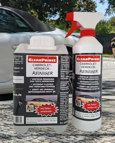 CleanPrince Verdeckreiniger 2,5 Liter Cabriolet Verdeck Reiniger Cabriodach Cabrioverdeck Cabrioverdeckreiniger