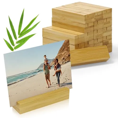 ECENCE 20 Stück Kartenhalter Holz von ECENCE