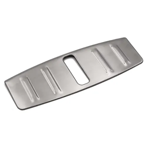 Tesvolution® Ladekantenschutz Frunk für Tesla Model 3 2021 + 2022 + 2023 aus Aluminium - Schutzblende für vorderen Kofferraum Stoßstangenschutz als Zubehör