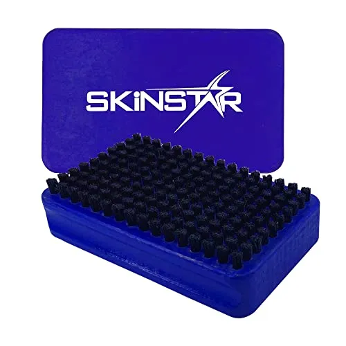 SkinStar Ski Belagsbürste BaseBrush Rosshaar Bürste Blau
