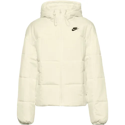 Nike Essentials Steppjacke Damen - sail-black, Größe S - Funktionsjacke mit Therma-FIT-Funktion für optimale Wärmeisolierung; ideal für kalte Tage und aktive Freizeitgestaltung.