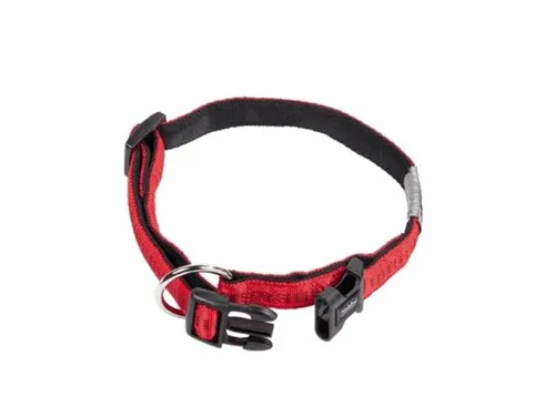 Nobby Halsband Soft Grip, rot L: 30-45 cm - stufenlos verstellbar, weicher Griff und sichere Verschlusstechnik für optimalen Komfort