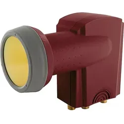 Digitales Quattro-LNB rauscharmer Signalumsetzer Ziegelrot 40 mm - Sun Protect