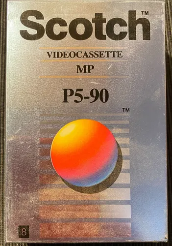 Scotch 3M Videocassette MP P5-90 8 mm SP-90 LP-180 Metal Particle OVP SEALED NOS