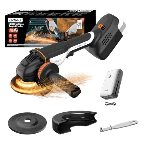 Litheli Akku-Winkelschleifer 125mm mit 4,0Ah Akku