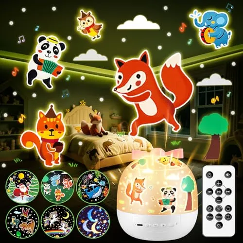 Sternenhimmel Projektor Kinder mit 15 Filmen