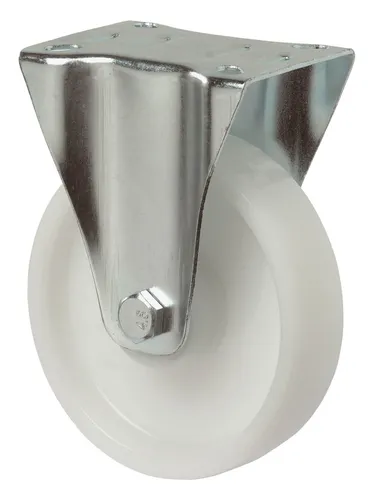 BS Rollen Bockrolle 150 mm Stahlblech verzinkt Polyamid mit Rollenlager - L410.B10.150