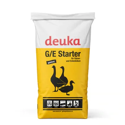 Deuka G/E Starter gekörnt - Hochwertiges Geflügelfutter für gesunde Aufzucht, ideal für Küken und Junghennen, 25 kg
