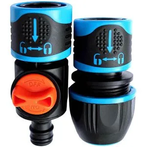 Grüntek Schlauchverbinder 296292277 Wasserstop, 13mm (1/2 Zoll) - 19mm (3/4 Zoll)