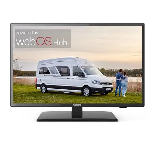 Gelhard GTV1956 LED Smart TV mit DVD und Bluetooth - Fernseher mit 19 Zoll Bildschirm, integrierter DVD-Player und Bluetooth - ideal für 12V-Anwendungen, perfekt für Wohnmobile oder Camping.