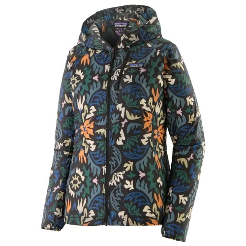 Patagonia Women's Houdini Jacket - Bunte Laufjacke Gr. M - Leichte Windjacke für Trailrunning und Joggen in Größe M. Winddicht, PFC-/PFAS-frei und mit Kapuze – perfekt für aktive Tage im Freien!