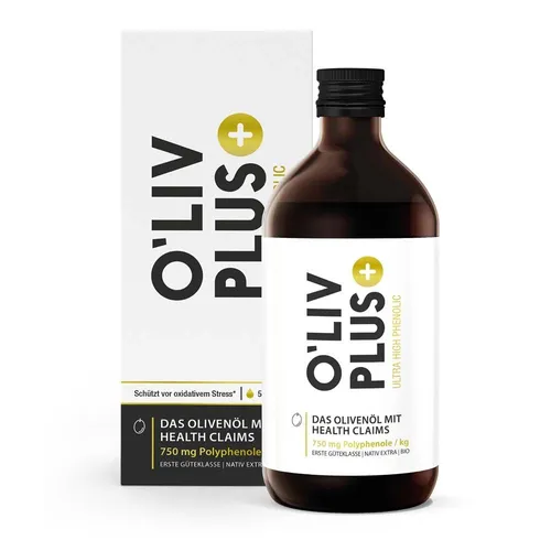 OLIV PLUS high phenolic Bio Olivenöl 500 ml - Arzneimittel: Hochwertiges Bio Olivenöl mit hohem phenolischen Gehalt, fördert das Wohlbefinden und ist ideal für die gesunde Ernährung.