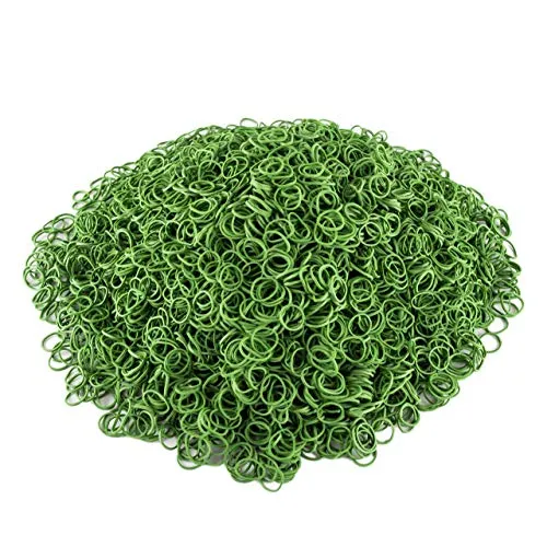 WPTrading - Gummiringe 1 kg Pack Ø 50mm in Grün - Gummibänder breit 1mm auf Natur Kautschukbasis für Büro & Haushalt reißfest - Haushaltsgummi klein extra stark zum Bündeln, Fixieren & Verschließen