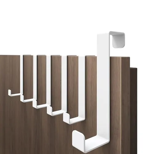 4smile Türhaken zum Einhängen, 6er Set in weiß von 4smile