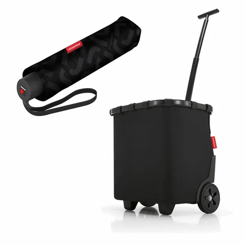 REISENTHEL® Einkaufstrolley carrycruiser Set Frame Black mit Schirm