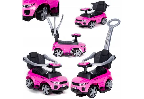 COIL Rutschauto ab 1 Jahr mit Schiebestange 614 W - 3-in-1 Lauflernauto für Kinder, sicheres Design mit Anti-Kipp-Unterstützung und Stauraum für Spielzeug