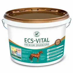Atcom ECS Vital 10kg für Pferde - Ergänzungsfuttermittel zur Unterstützung bei Hufrehe, fördert die Gesundheit und das Wohlbefinden Ihres Pferdes.