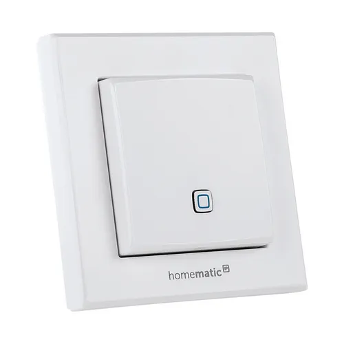 Homematic IP Wired Smart Home Temperatur- und Luftfeuchtigkeitssensor HmIPW-STH - Funk-Wandsender für präzise Raumklimaüberwachung, ermöglicht zeitgesteuertes Regeln der Temperatur für optimalen Komfort.