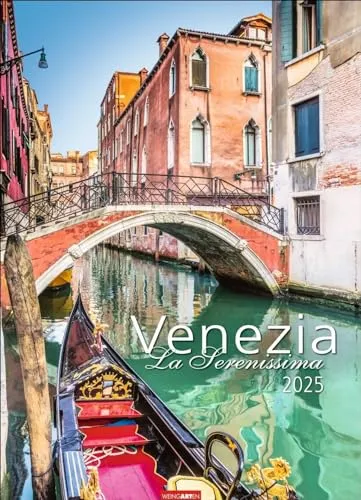 Venezia Kalender 2025 - La Serenissima: Die Lagunenstadt in Bildern: Wandkalender im Großformat mit Fotos namhafter Reisefotografen. Urlaubsflair für ... cm Hochformat. (Reisekalender Weingarten)